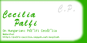 cecilia palfi business card